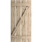 Ekena Millwork Rustic Four Board Spaced Board-n-Batten Pecky Cypress Faux Wood Shutters w/Z-Board, 23 1/2"W x 34"H SHUBSZ23X34PCPR - alternate 4